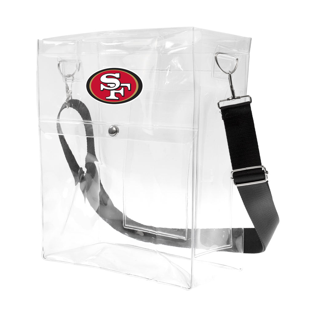 San Francisco 49ers Clear Ticket Satchel
