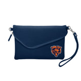 Chicago Bears Fold Over Crossbody Pebble