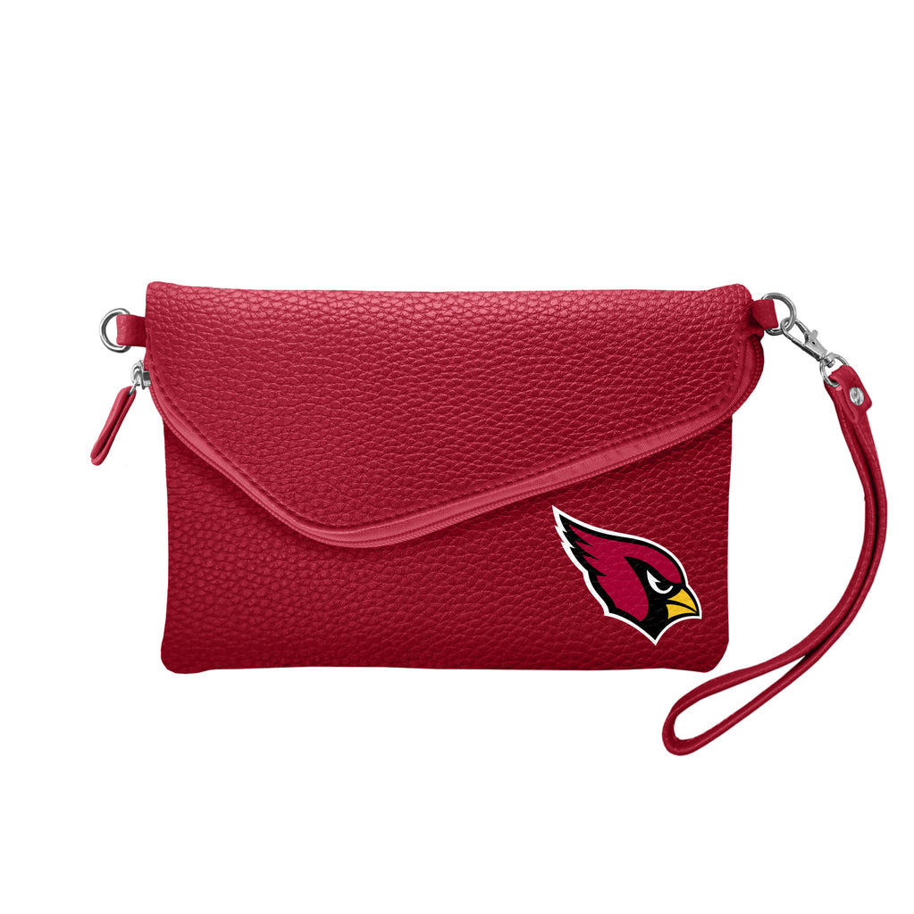 Arizona Cardinals Fold Over Crossbody Pebble - Dark Red