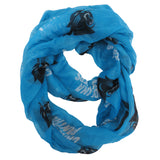 Carolina Panthers Sheer Infinity Scarf