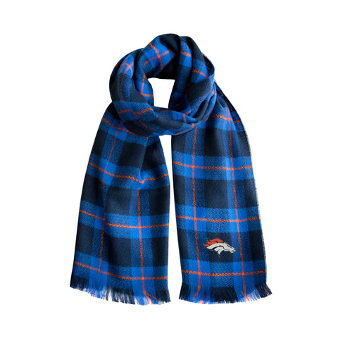 Denver Broncos Plaid Blanket -  Scarf