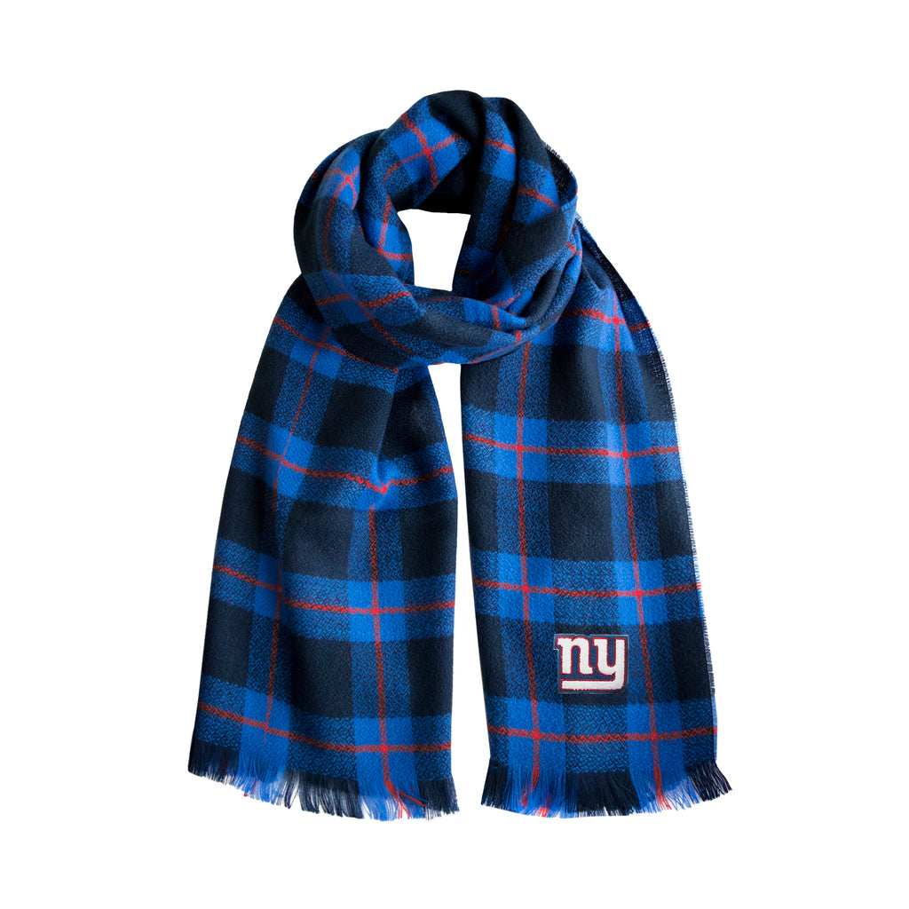 New York Giants Plaid Blanket -  Scarf