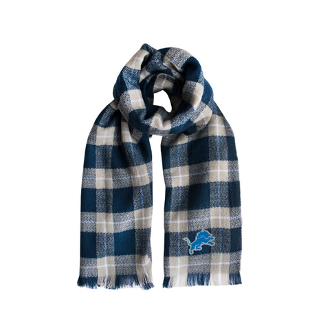 Detroit Lions Plaid Blanket -  Scarf