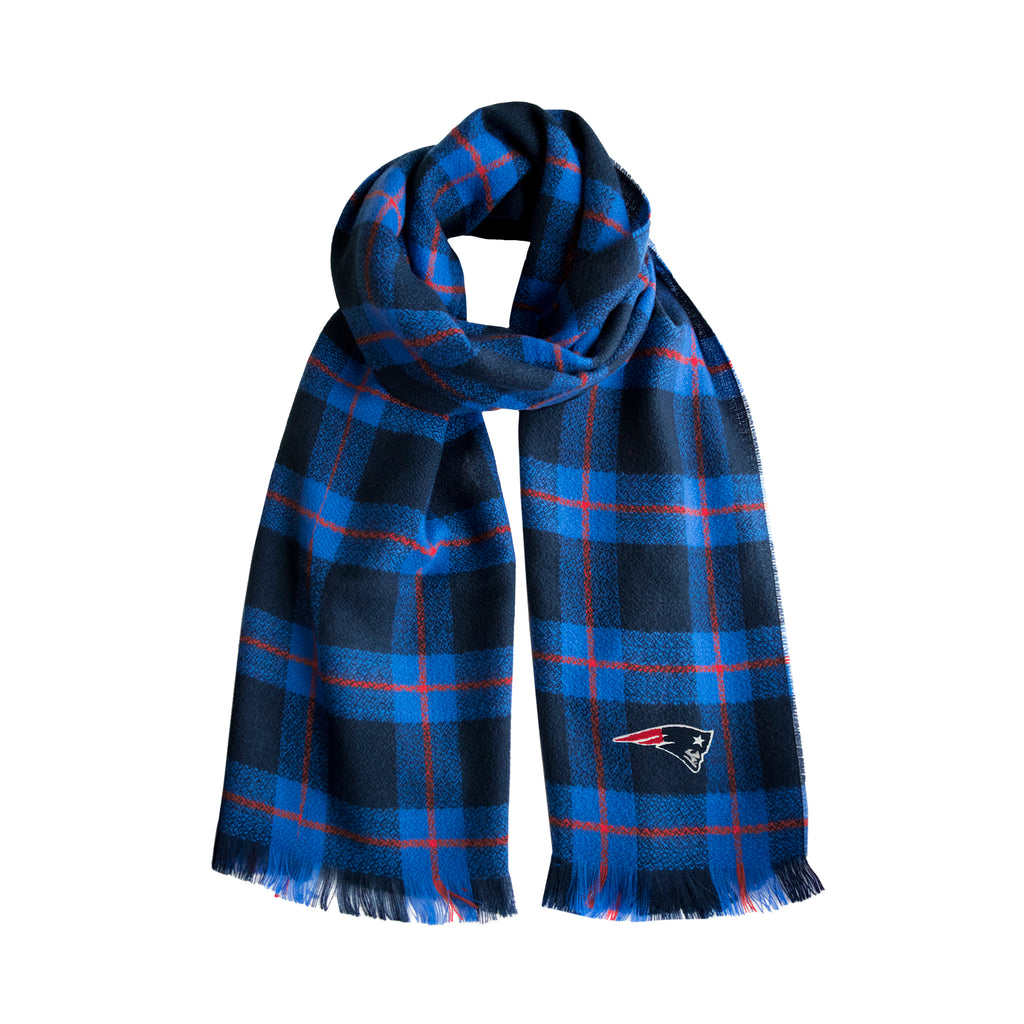 New England Patriots Plaid Blanket -  Scarf