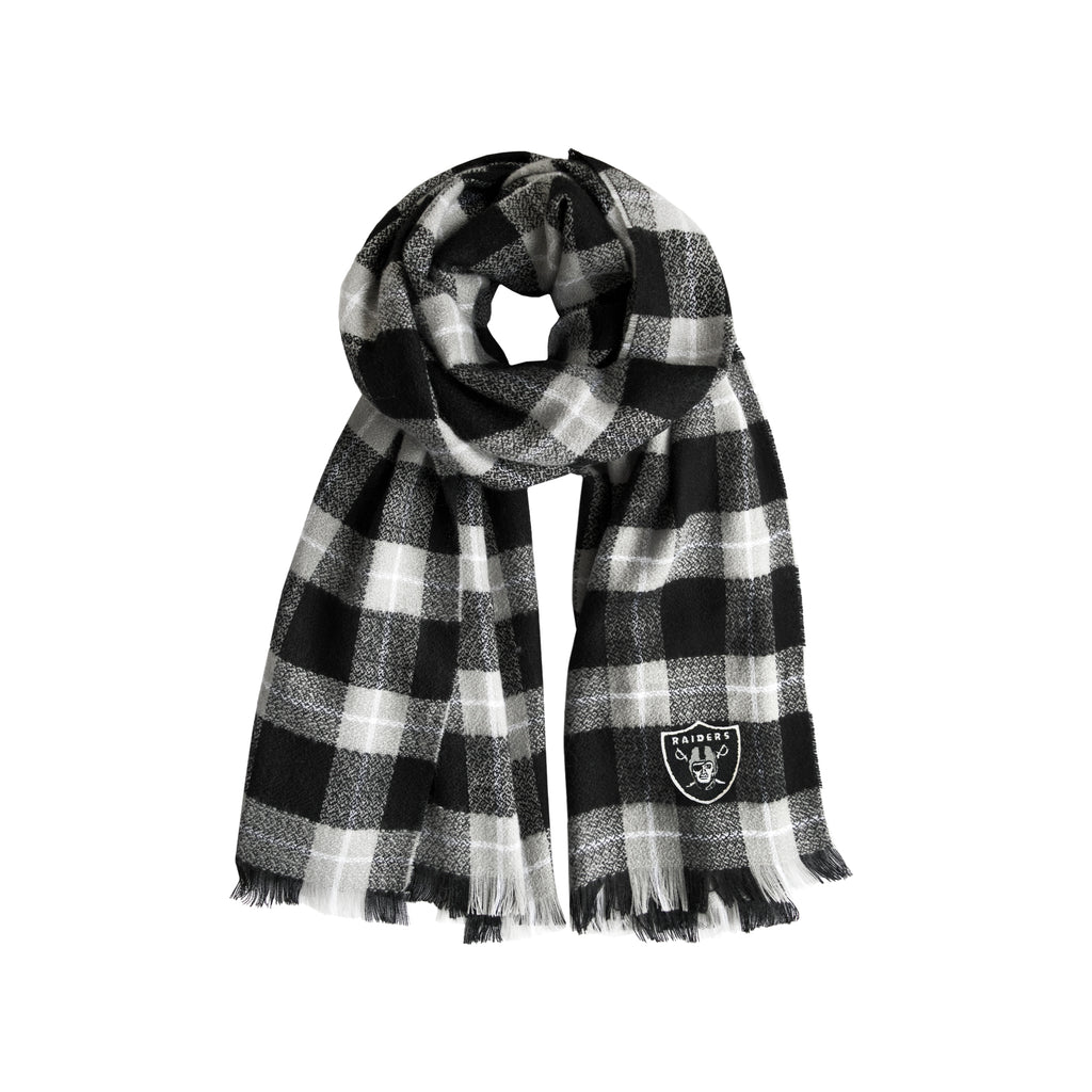 Oakland Raiders Plaid Blanket -  Scarf