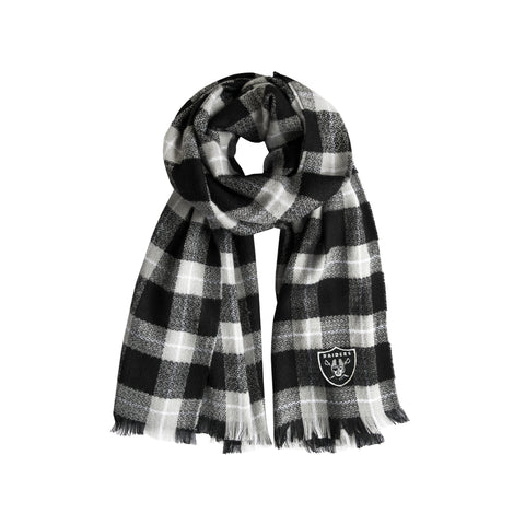 Oakland Raiders Plaid Blanket -  Scarf