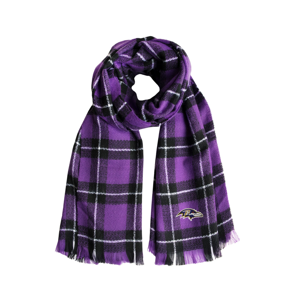 Baltimore Ravens Plaid Blanket -  Scarf