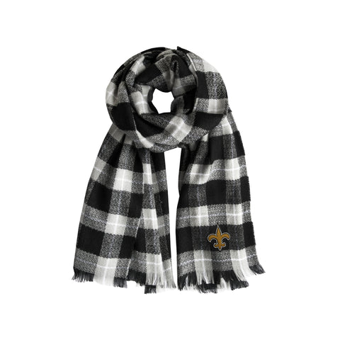 New Orleans Saints Plaid Blanket -  Scarf