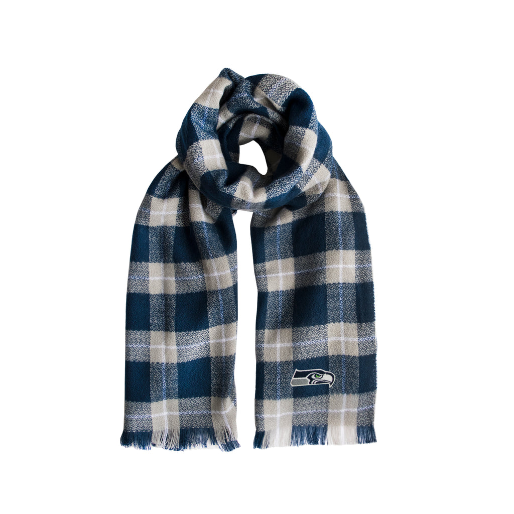 Seattle Seahawks Plaid Blanket -  Scarf