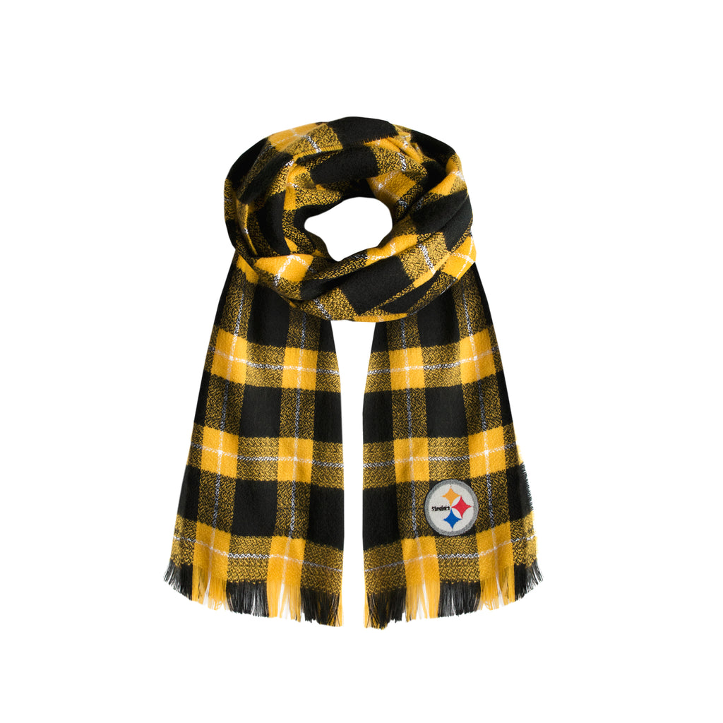 Pittsburgh Steelers Plaid Blanket -  Scarf