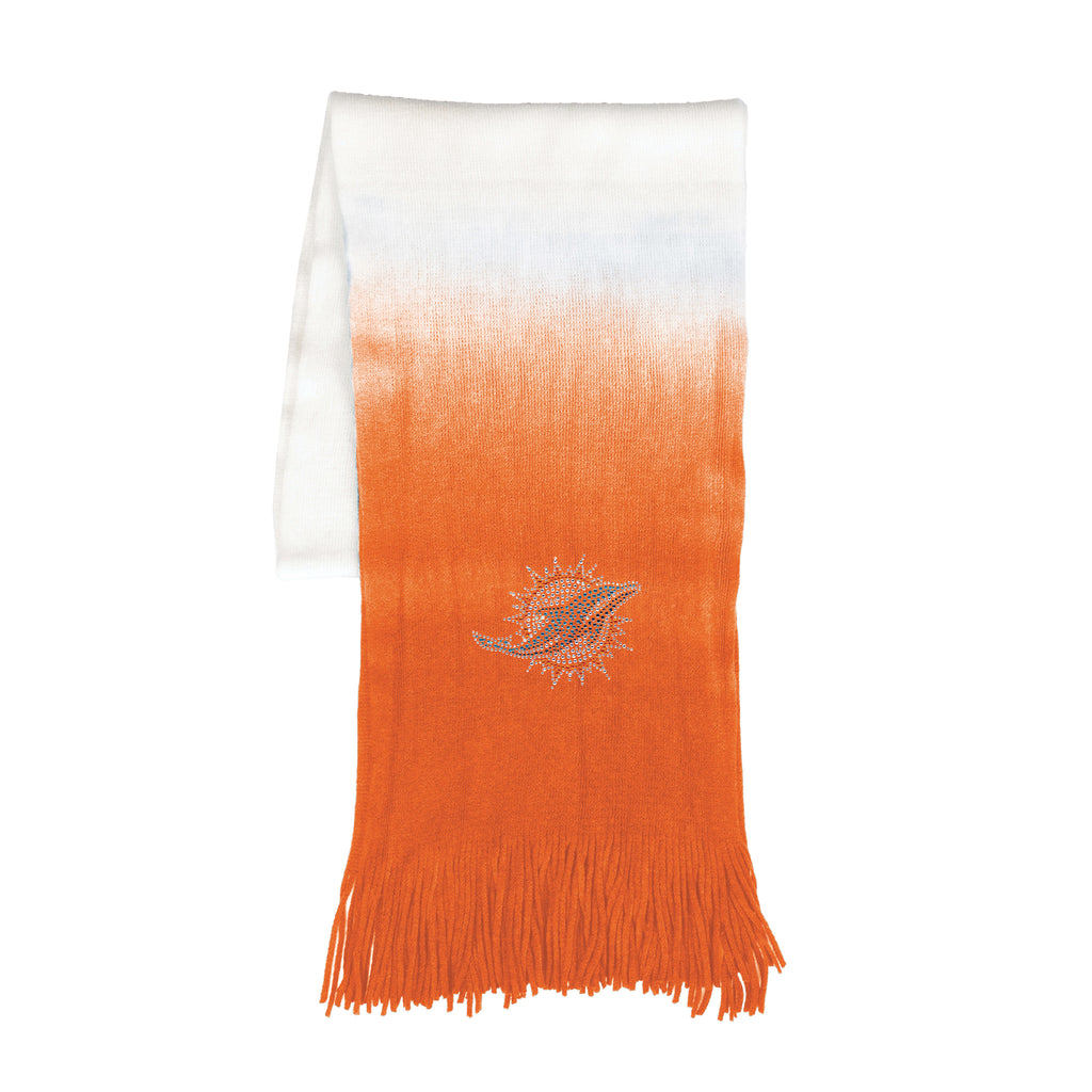 Miami Dolphins Dip Dye Scarf - Orange