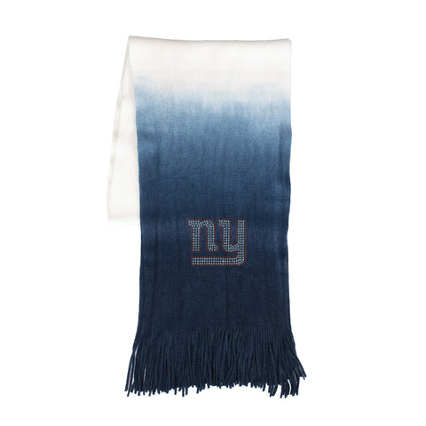 New York Giants Dip Dye Scarf - Med Blue