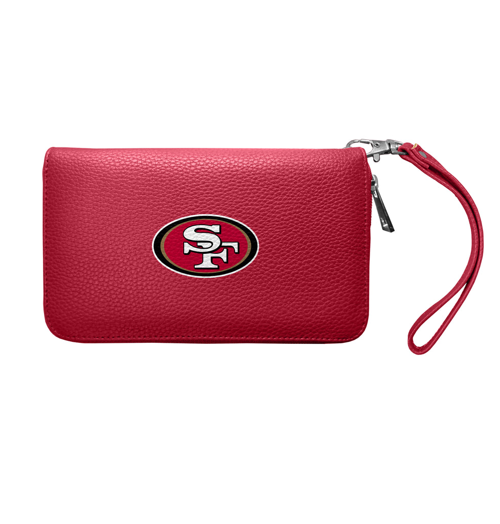 San Francisco 49ers Zip Organizer Wallet Pebble - Dark Red