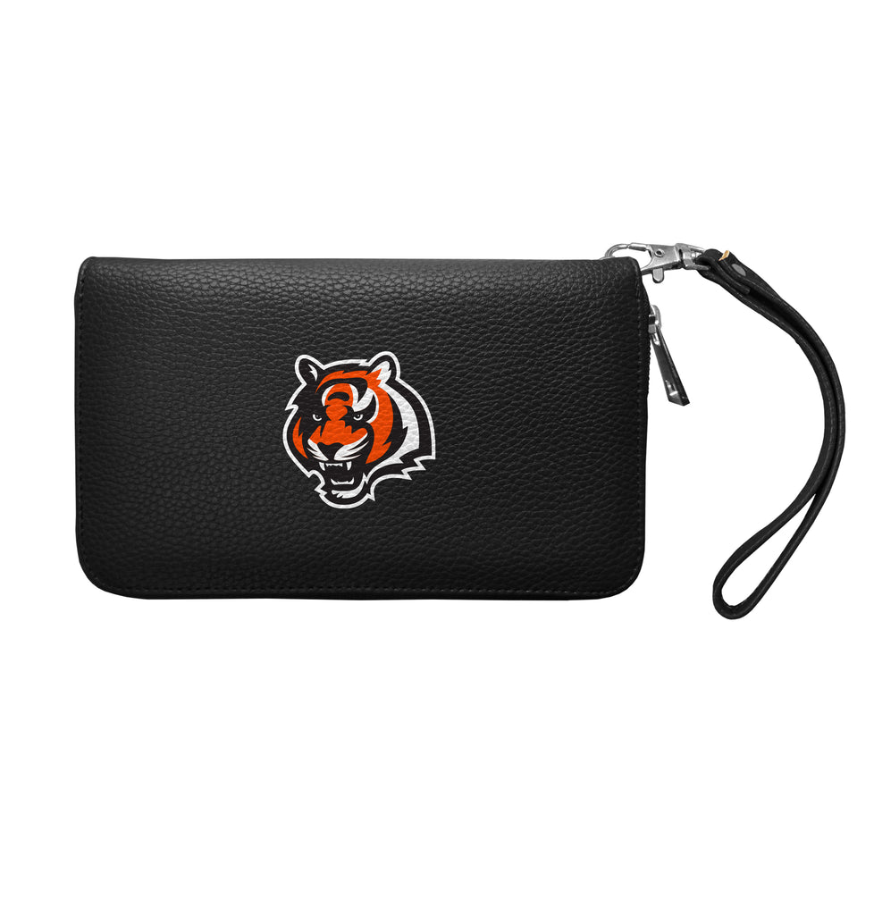 Cincinnati Bengals Zip Organizer Wallet Pebble - Black