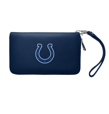 Indianapolis Colts Zip Organizer Wallet Pebble - NAVY
