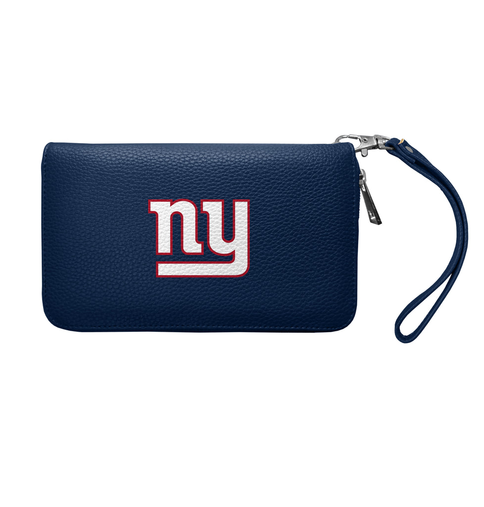 New York Giants Zip Organizer Wallet Pebble - NAVY