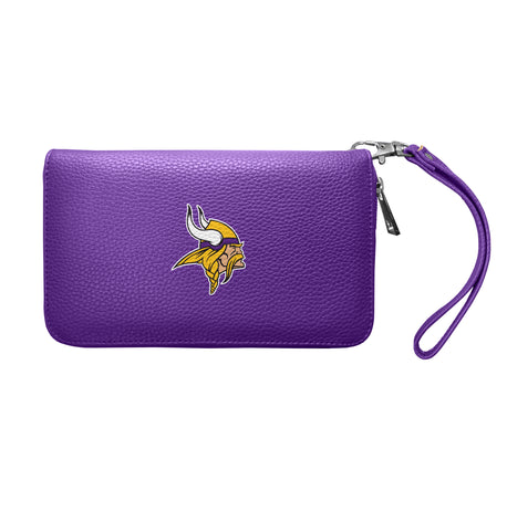 Minnesota Vikings Zip Organizer Wallet Pebble - Purple