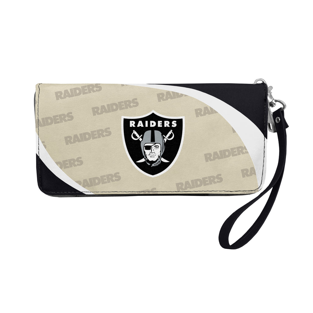 Oakland Raiders Curve Zip Organizer Wallet