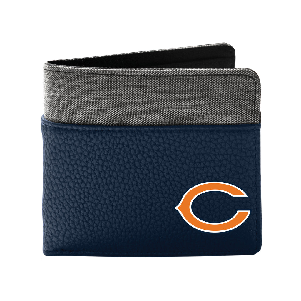 Chicago Bears Pebble Bifold Wallet - NAVY