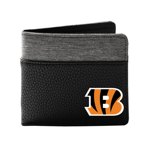 Cincinnati Bengals Pebble Bifold Wallet - Black