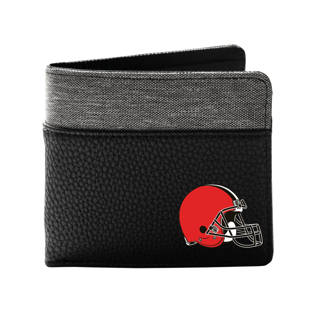 Cleveland Browns Pebble Bifold Wallet - Black