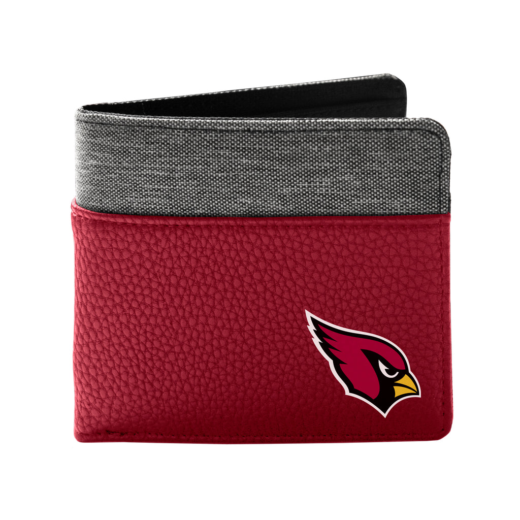 Arizona Cardinals Pebble Bifold Wallet - Dark Red