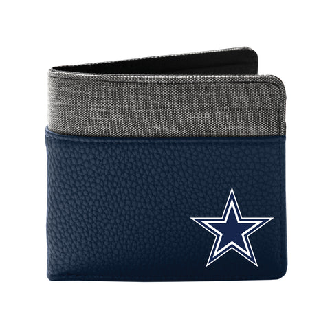 Dallas Cowboys Pebble Bifold Wallet - NAVY