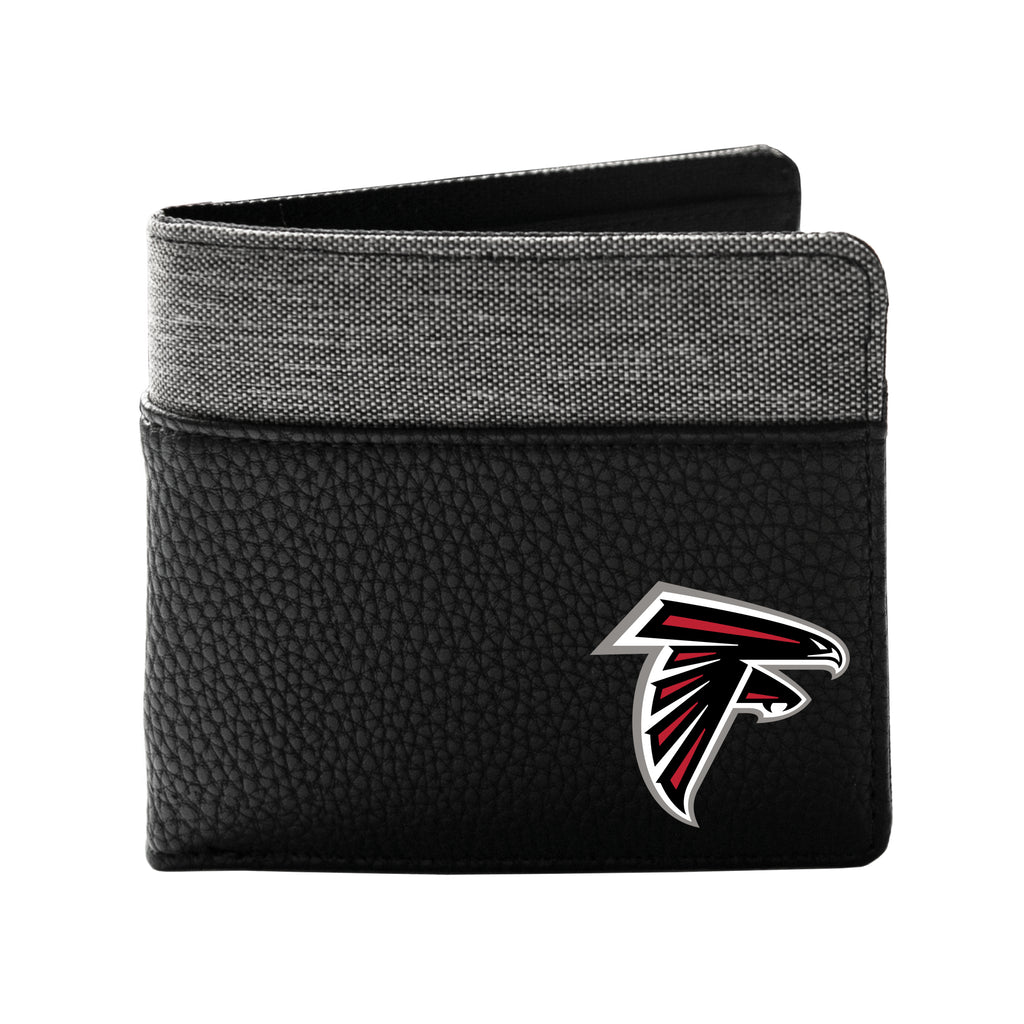 Atlanta Falcons Pebble Bifold Wallet - Black