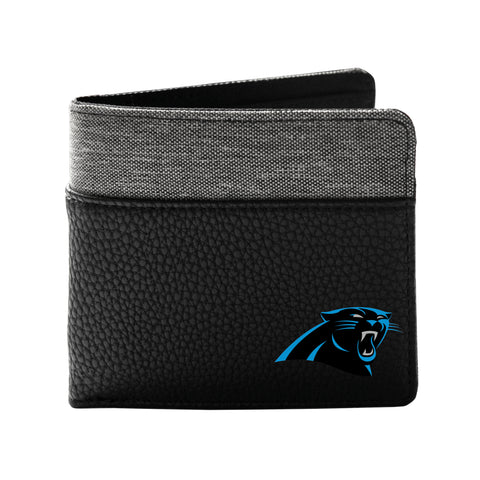 Carolina Panthers Pebble Bifold Wallet - Black
