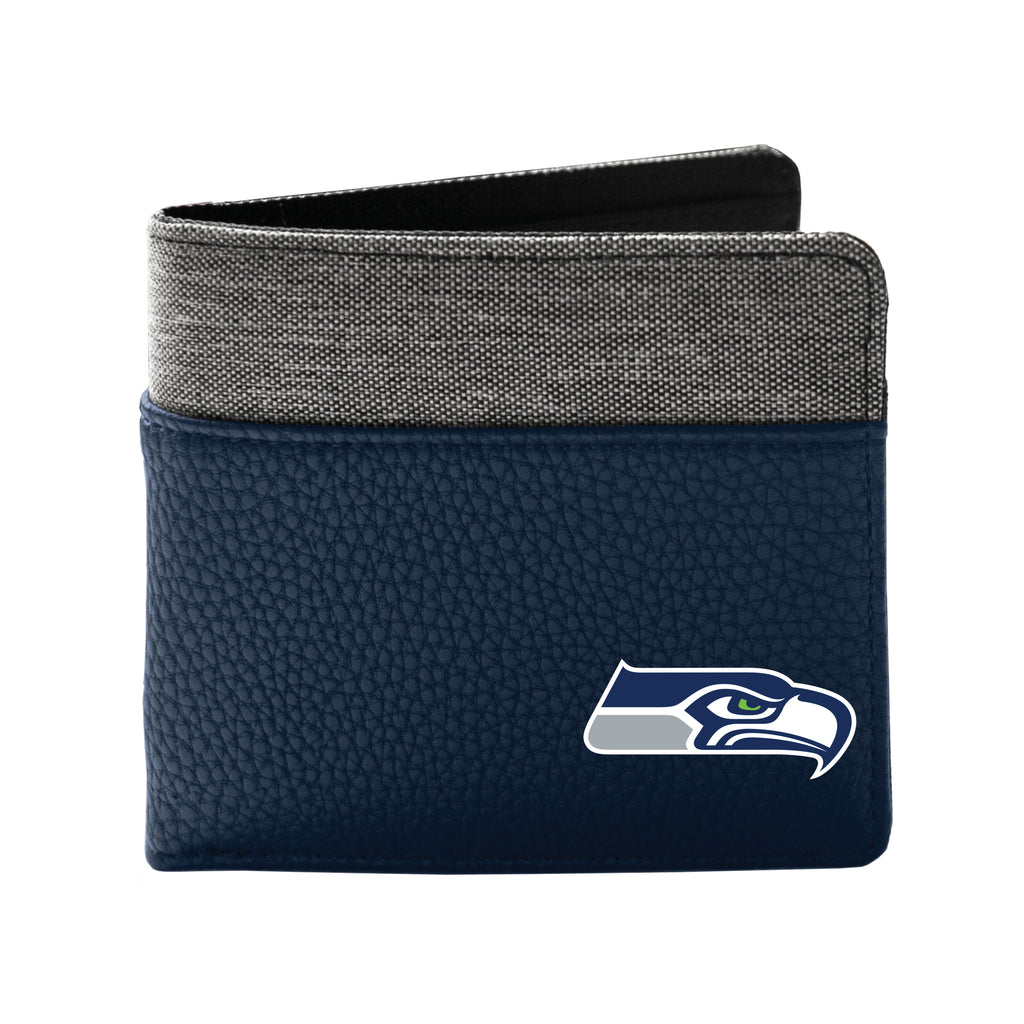 Seattle Seahawks Pebble Bifold Wallet - NAVY