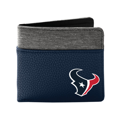 Houston Texans Pebble Bifold Wallet - NAVY
