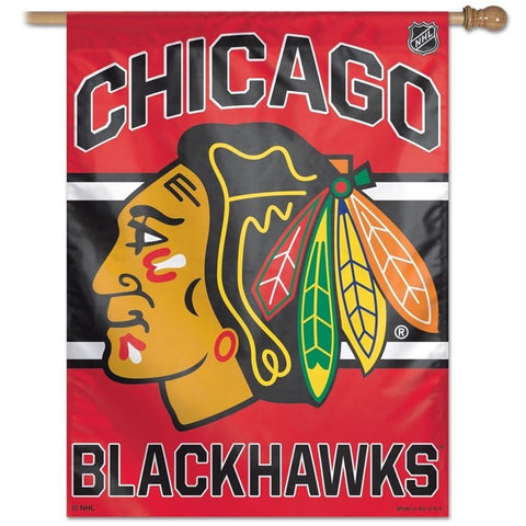 Chicago Blackhawks Banner 27x37 Vertical