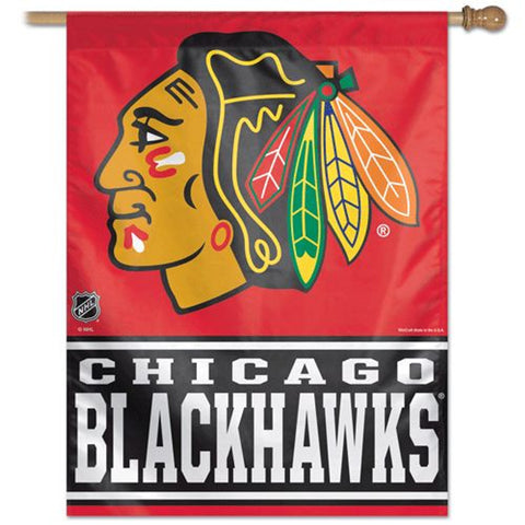 Chicago Blackhawks Banner 28x40 Vertical Special Order