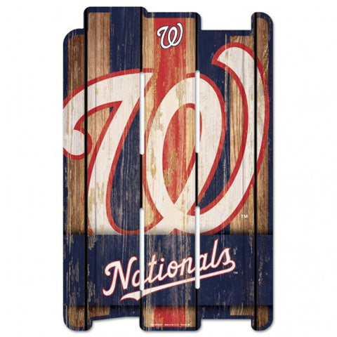 Washington Nationals Sign 11x17 Wood Fence Style Special Order