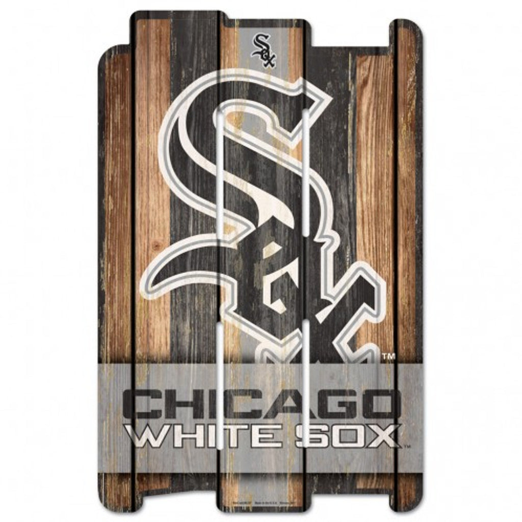 Chicago White Sox Sign 11x17 Wood Fence Style Special Order