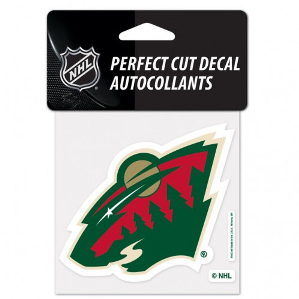 Minnesota Wild Decal 4x4 Perfect Cut Color Special Order
