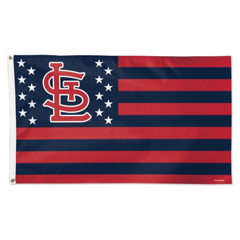 St. Louis Cardinals Flag 3x5 Deluxe Style Stars and Stripes Design
