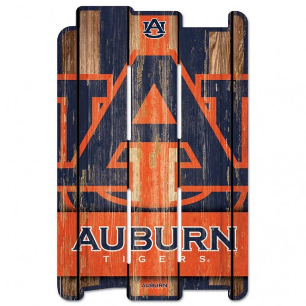 Auburn Tigers Sign 11x17 Wood Fence Style Special Order