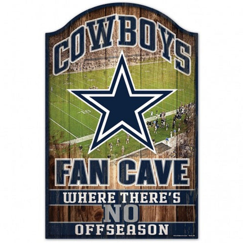 Dallas Cowboys Wood Sign 11"x17" Fan Cave Design