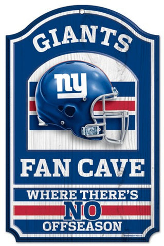 New York Giants Wood Sign 11"x17" Fan Cave Design