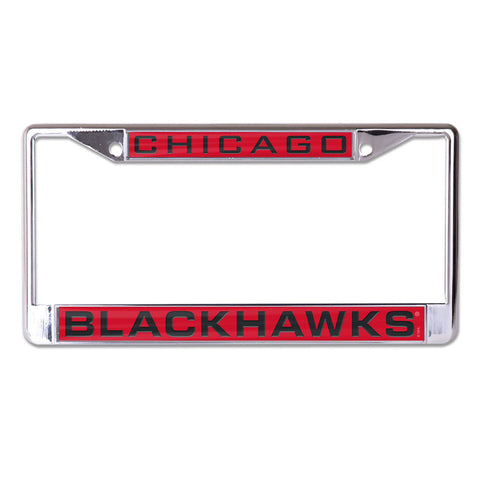 Chicago Blackhawks License Plate Frame Inlaid Special Order