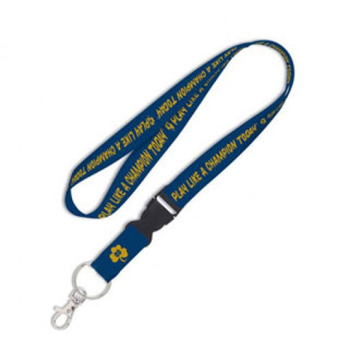 Notre Dame Fighting Irish Lanyard with Detachable Buckle P.L.A.C.T Navy