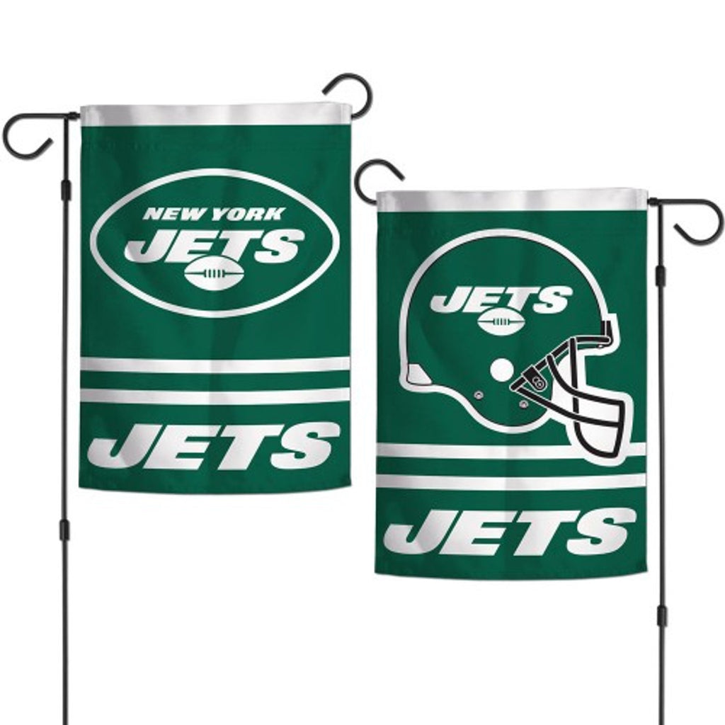 New York Jets Flag 12x18 Garden Style 2 Sided