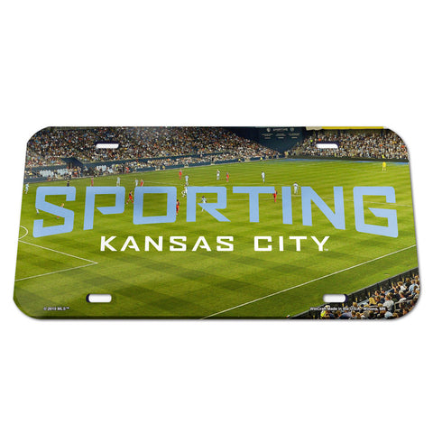 Sporting KC Wizards License Plate Crystal Mirror Stadium Design