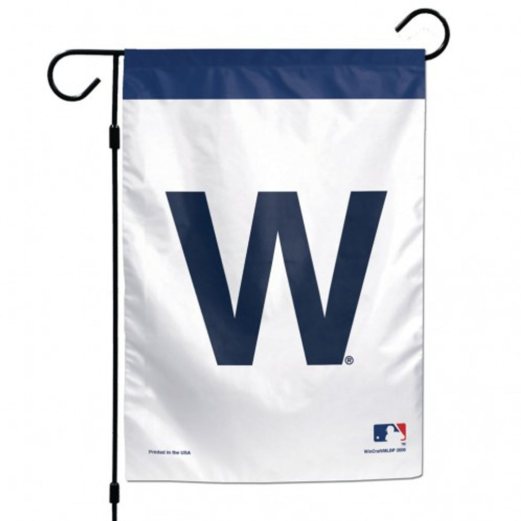 Chicago Cubs Flag 12x18 Garden Style W Design