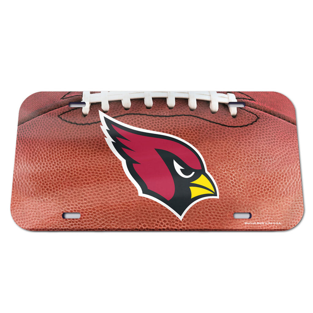 Arizona Cardinals License Plate Crystal Mirror Football