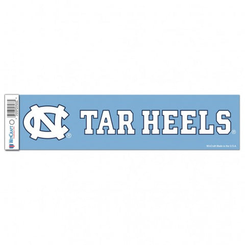 North Carolina Tar Heels Decal 3x12 Bumper Strip Style Special Order