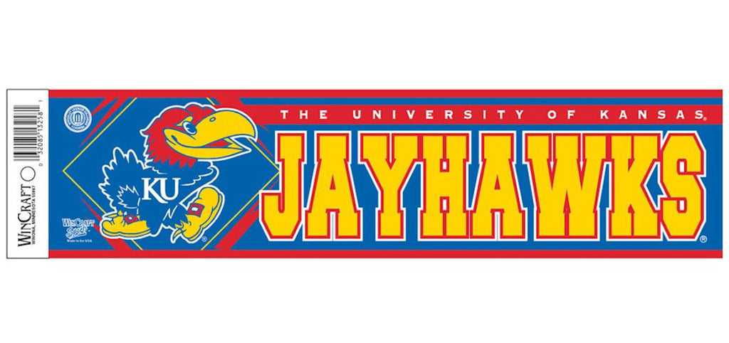 Kansas Jayhawks Bumper Sticker Special Order