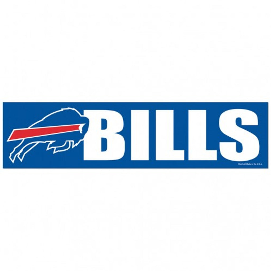 Buffalo Bills Decal 3x12 Bumper Strip Style Special Order