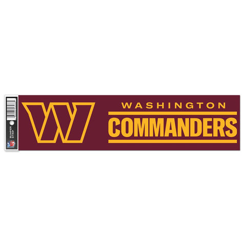 Washington Huskies Commanders Decal 3x12 Bumper Strip Style